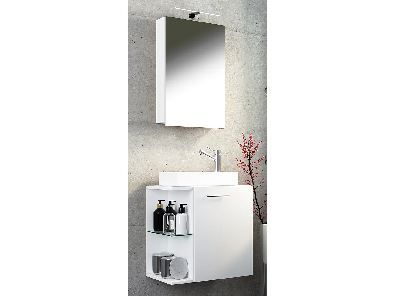 Lavabo de muebles de baño Hausa Blanco AL. 122 x AN. 52 x P. 34 cm