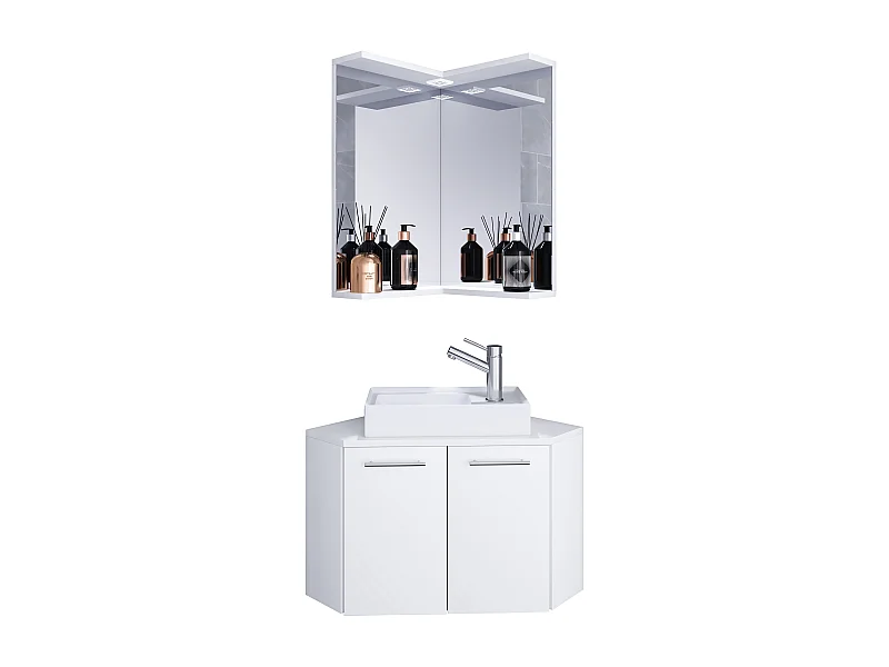 Lavabo de muebles de baño Vilosa Blanco AL. 95 x AN. 50 x P. 50 cm