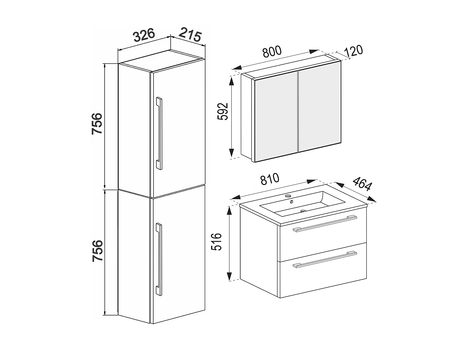 4-pièces lavabo Badinos SC