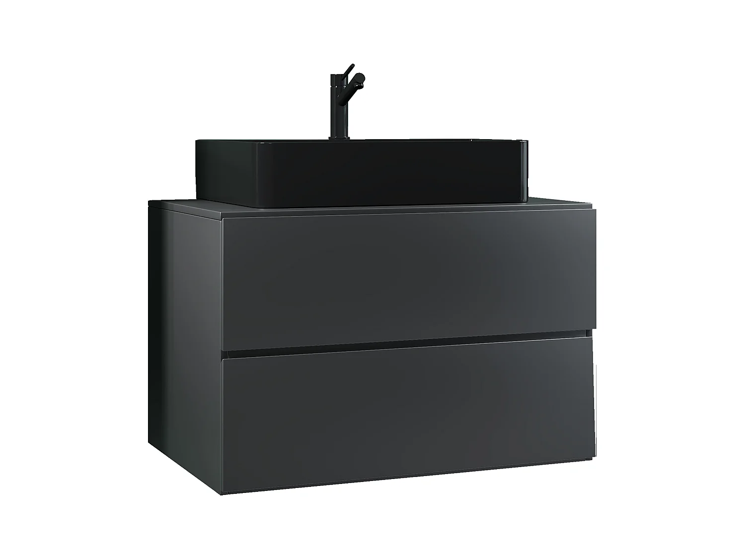 Lavabo de muebles de baño Lendas Roble de miel / Blanco AL. 52 x AN. 80 x P. 52 cm