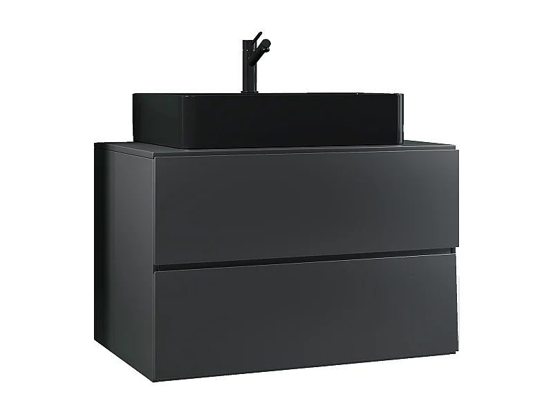 2-tlg. Waschplatz Waschtisch Lendas S Schublade BL