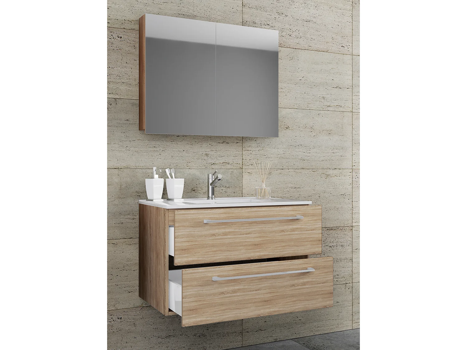 Gruppo lavabo 3 pezzi Lavabo Badinos SC