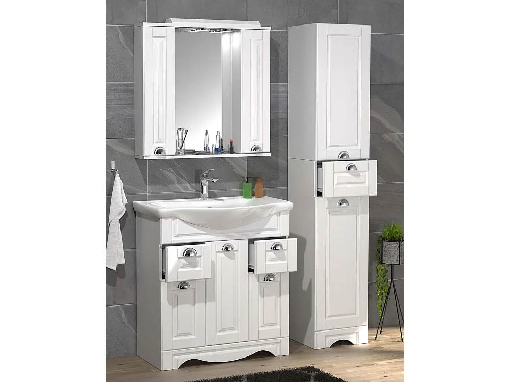 Bathroom furniture washbasin Casalo White H. 180 x W. 110 x D. 45 cm