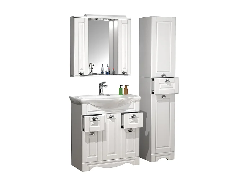 Bathroom furniture washbasin Casalo White H. 180 x W. 110 x D. 45 cm