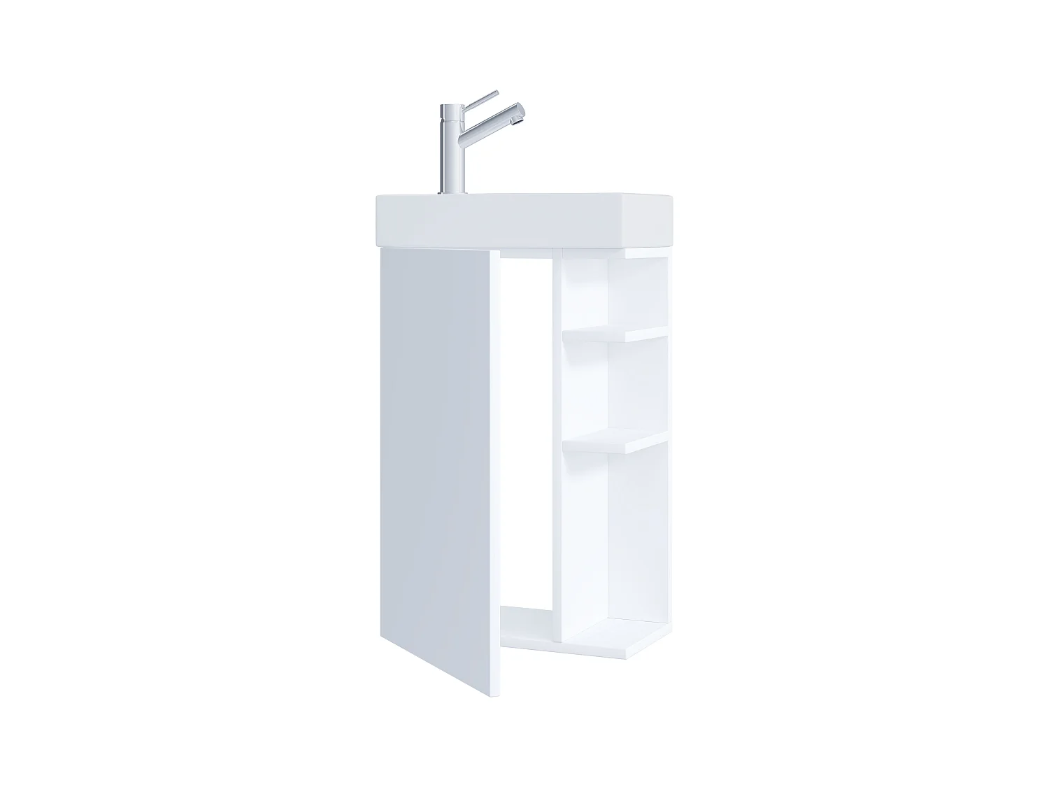 Bathroom furniture washbasin Lumia White H. 70 x W. 40 x D. 22 cm