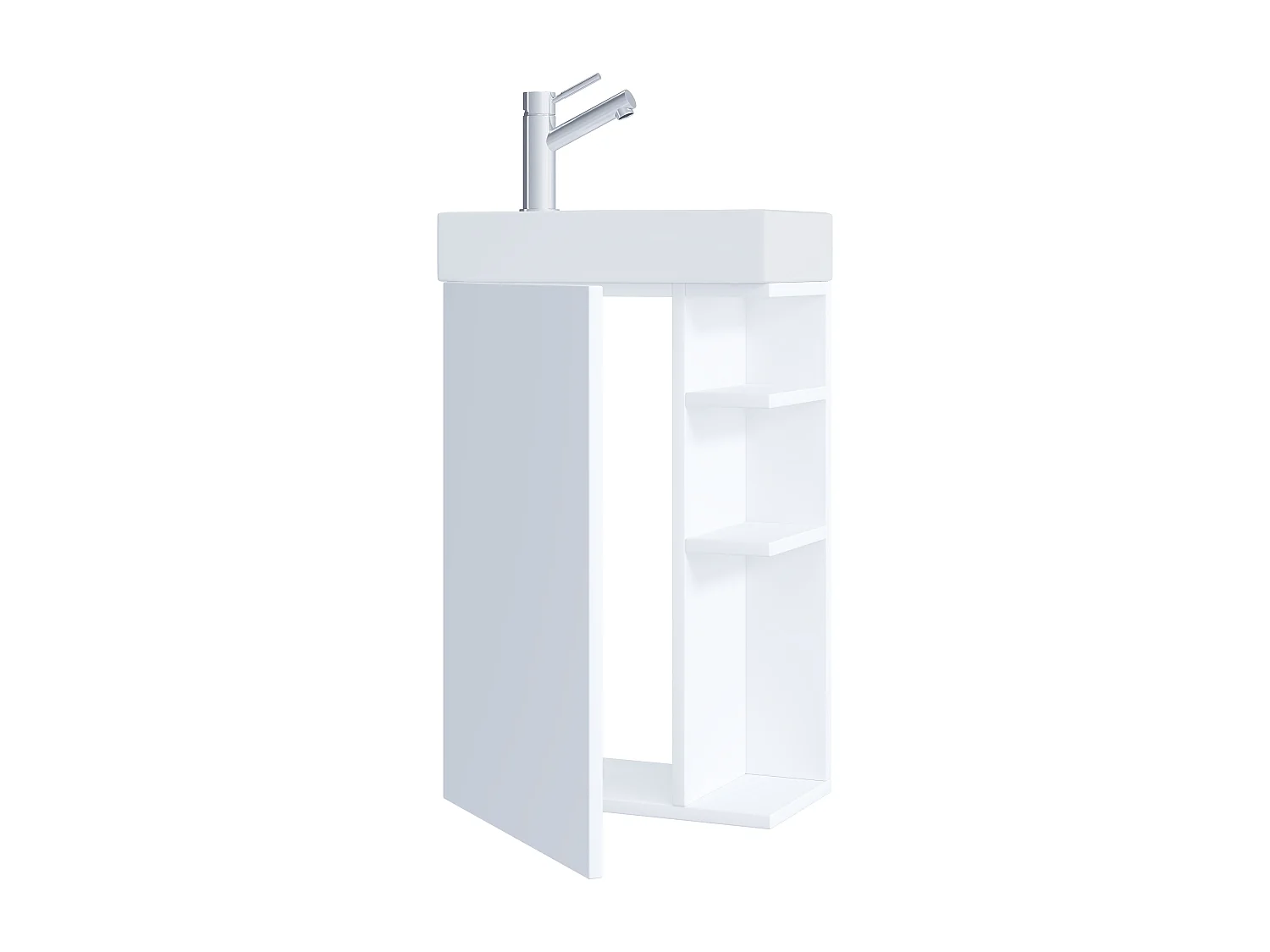 Bathroom furniture washbasin Lumia White H. 70 x W. 40 x D. 22 cm