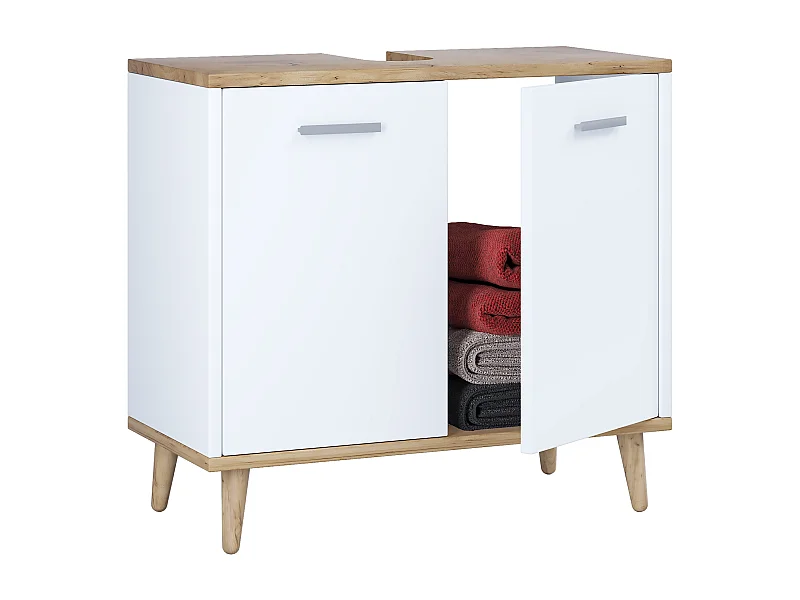 Holz Badmöbel Badunterschrank Waschbecken Landos