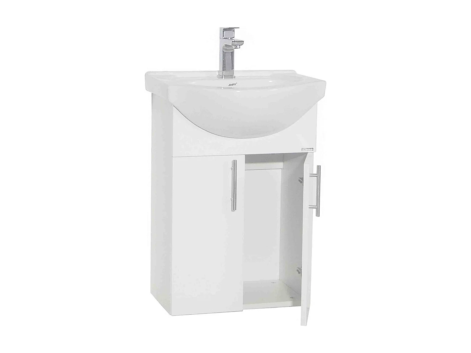 Bathroom furniture washbasin Lisalo White H. 81 x W. 55 x D. 45 cm