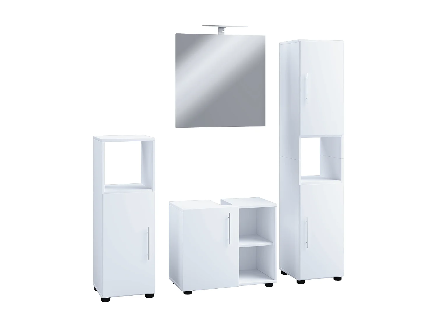 Set di mobili da bagno 4 pezzi Completo Flandu Ill