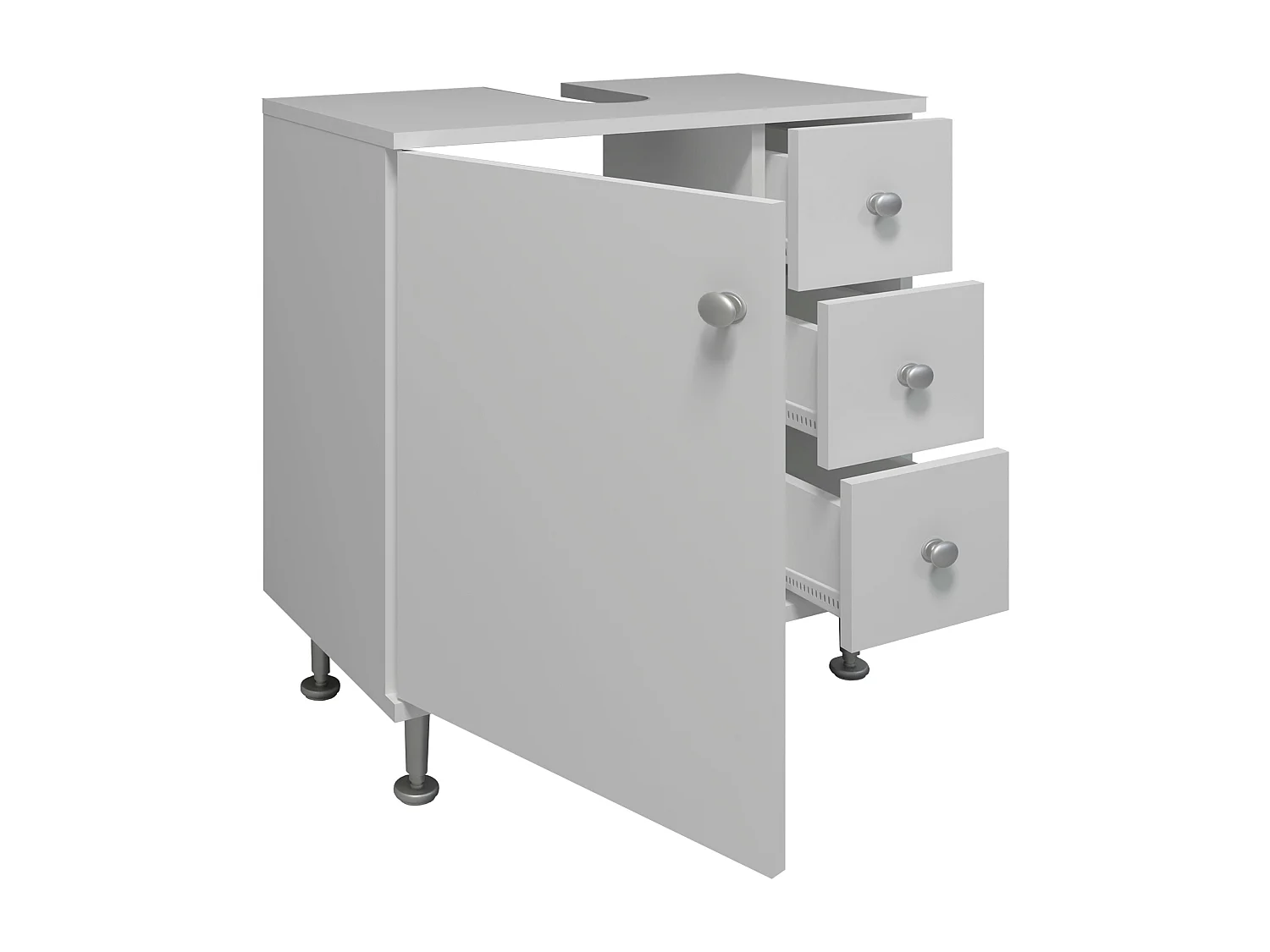 Cassettiera da bagno in legno Nilosi M