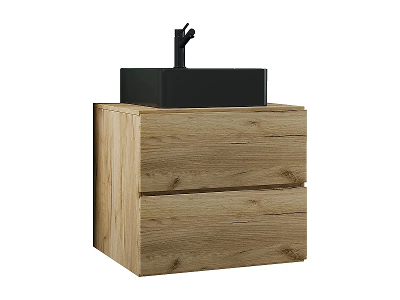 Bathroom furniture washbasin Lendas Honey oak H. 52 x W. 60 x D. 52 cm