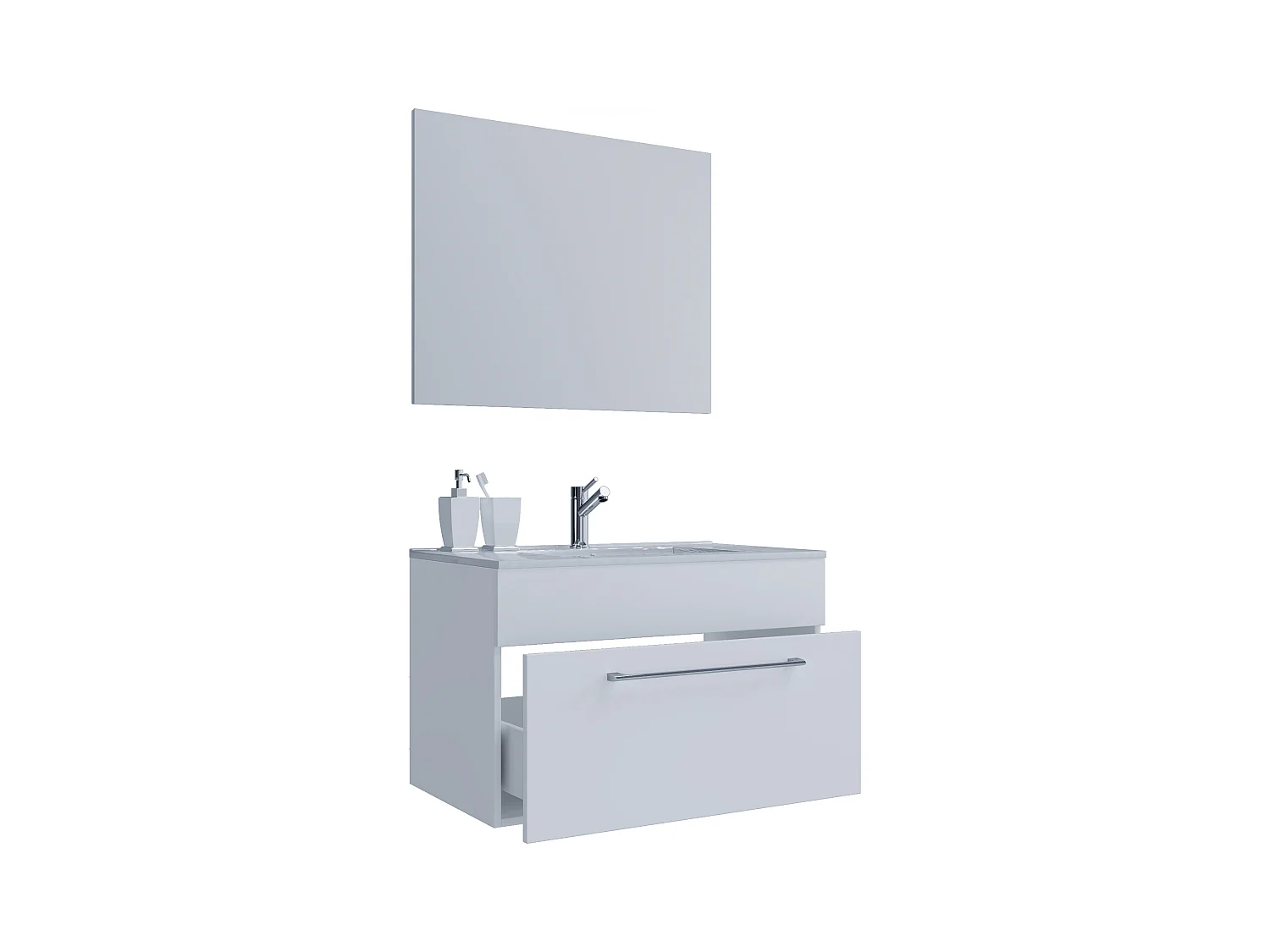 3-tlg. Waschplatz Waschtisch Badinos Schublade SP