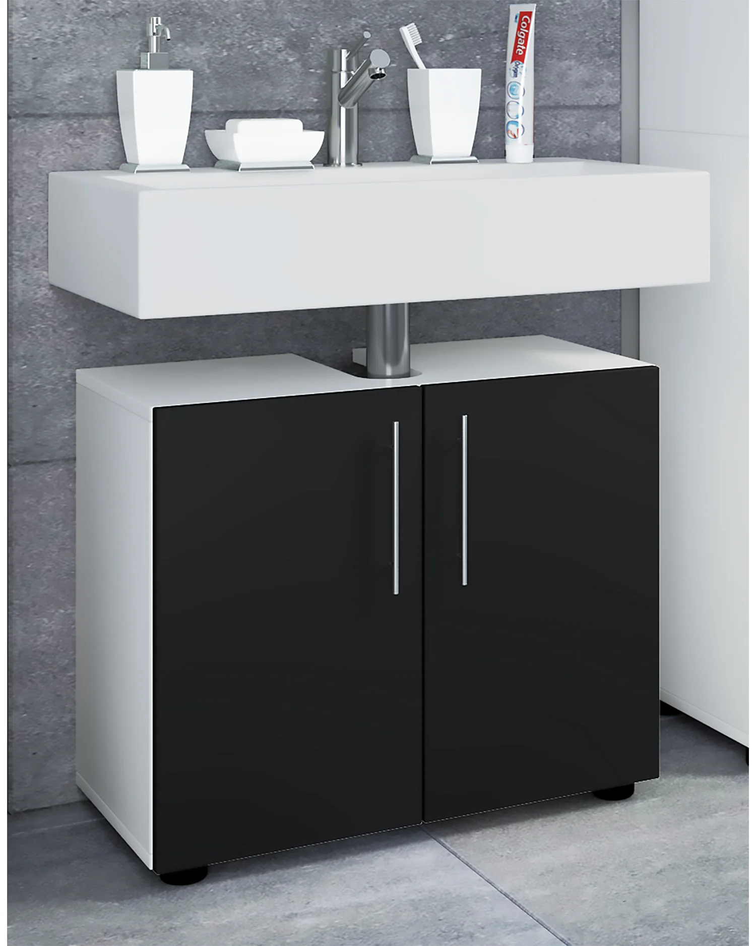 Armadio in legno per pavimento Flandu ll Porte girevoli