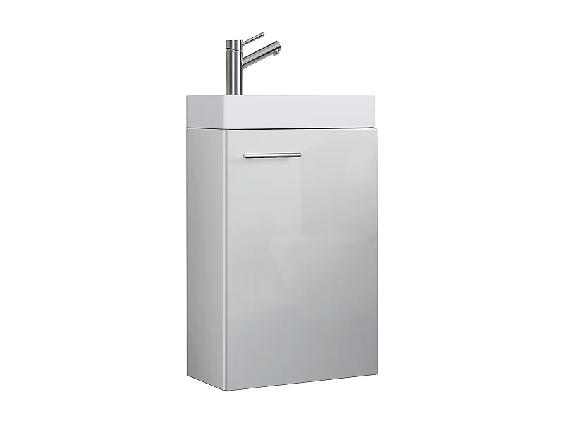Bathroom furniture washbasin Slito White H. 60 x W. 41 x D. 22 cm