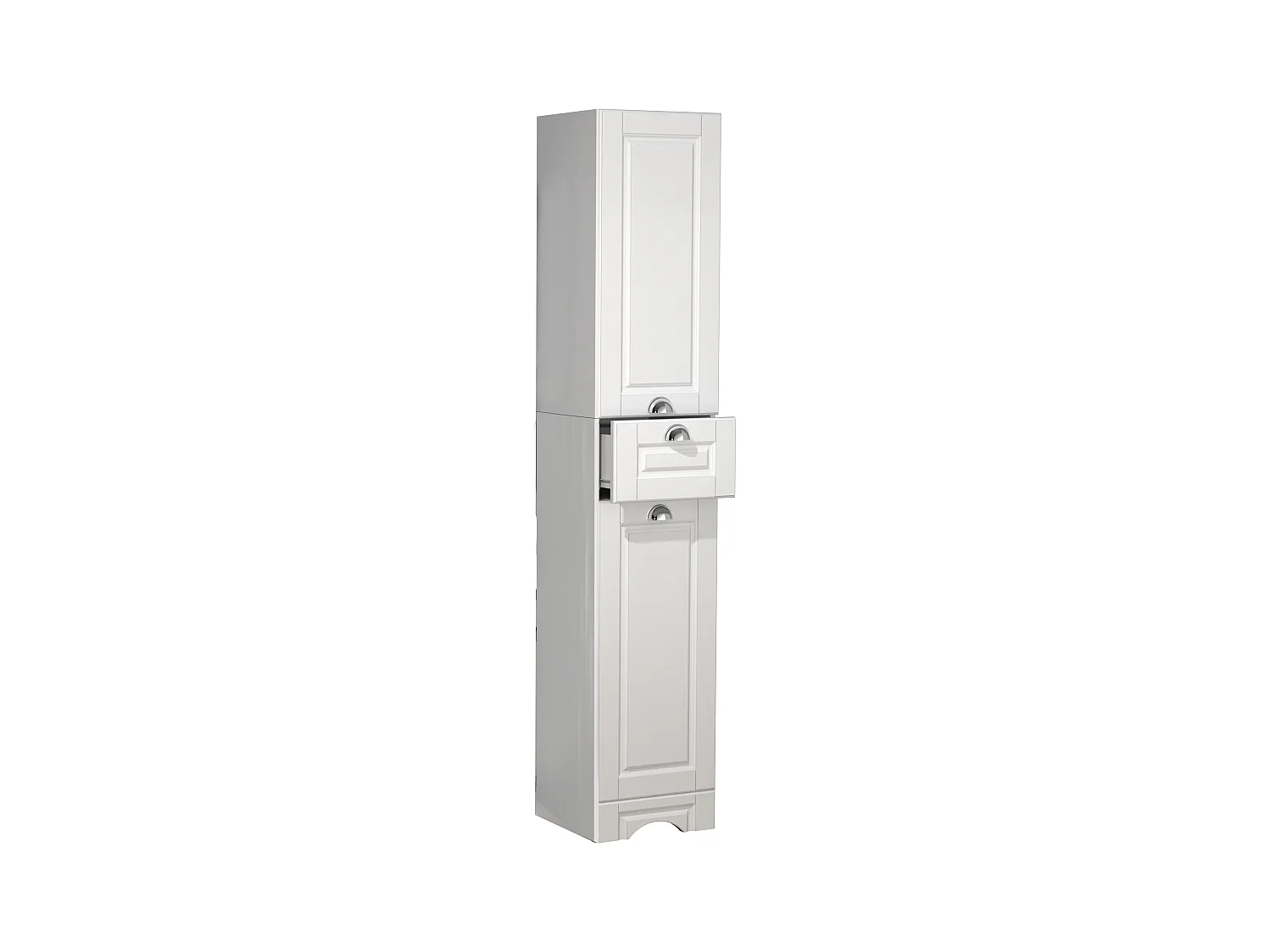 Bathroom furniture high cabinet Casalo White H. 180 x W. 35 x D. 32 cm