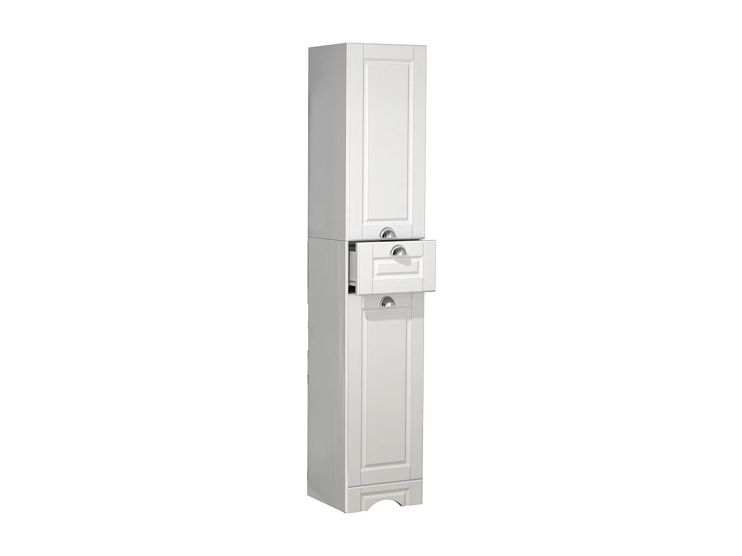 Bathroom furniture high cabinet Casalo White H. 180 x W. 35 x D. 32 cm