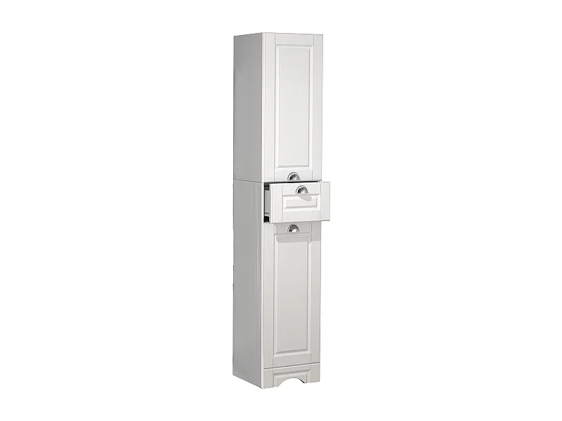 Bathroom furniture high cabinet Casalo White H. 180 x W. 35 x D. 32 cm