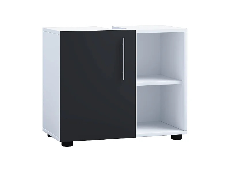 Holz Badmöbel Badunterschrank Flandu lll Drehtür