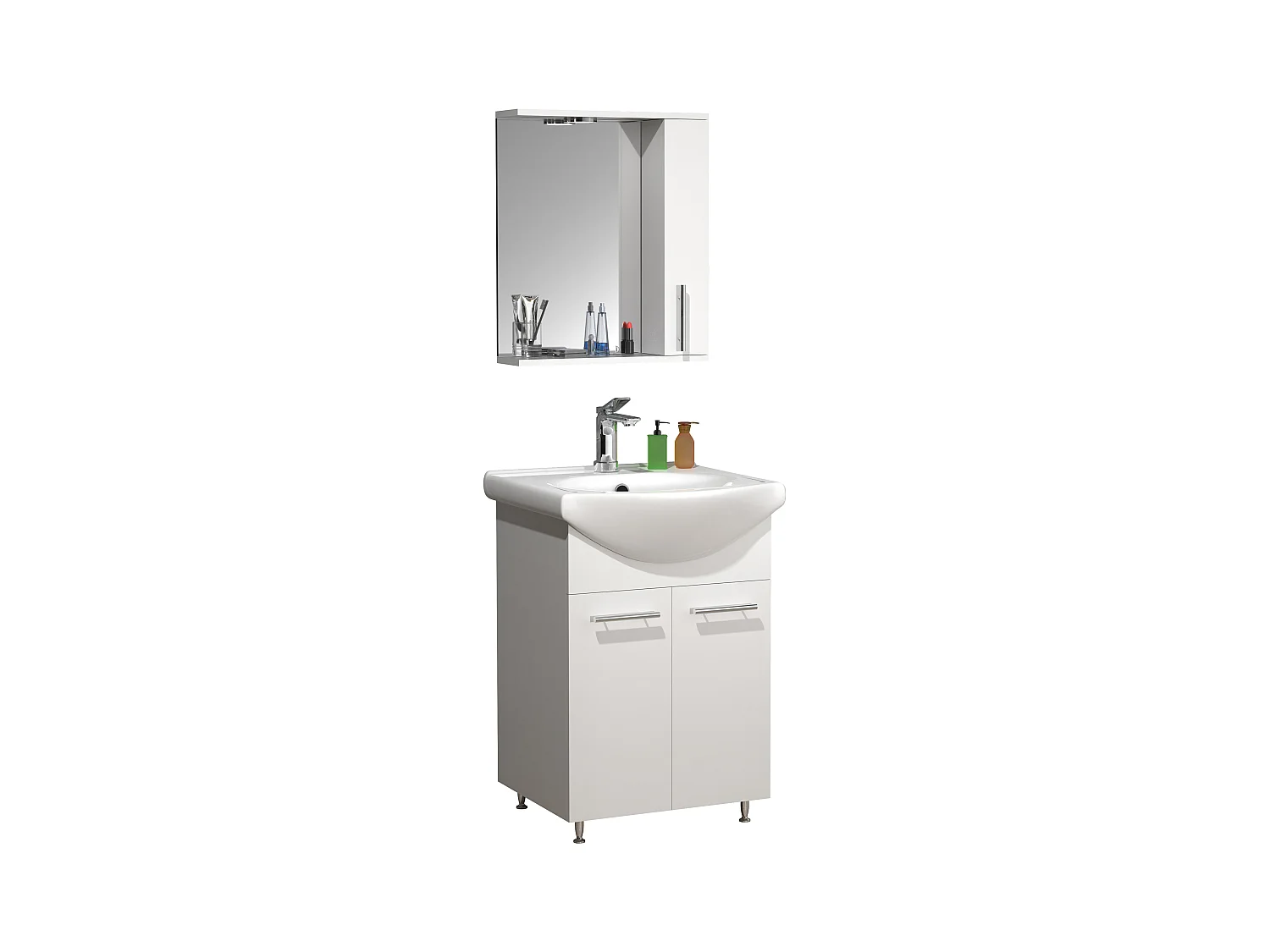 3tlg Waschplatz Waschtisch Spiegelschrank Lisalo M
