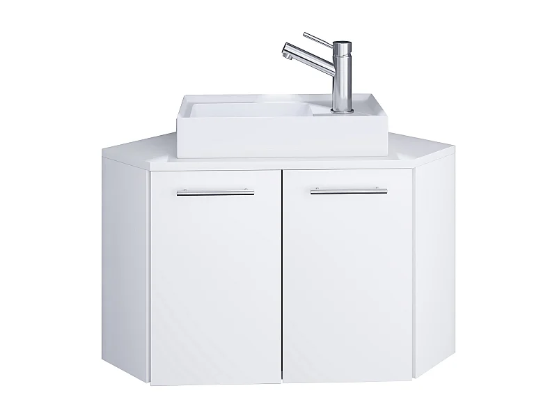 Bathroom furniture washbasin Vilosa White H. 42 x W. 50 x D. 50 cm