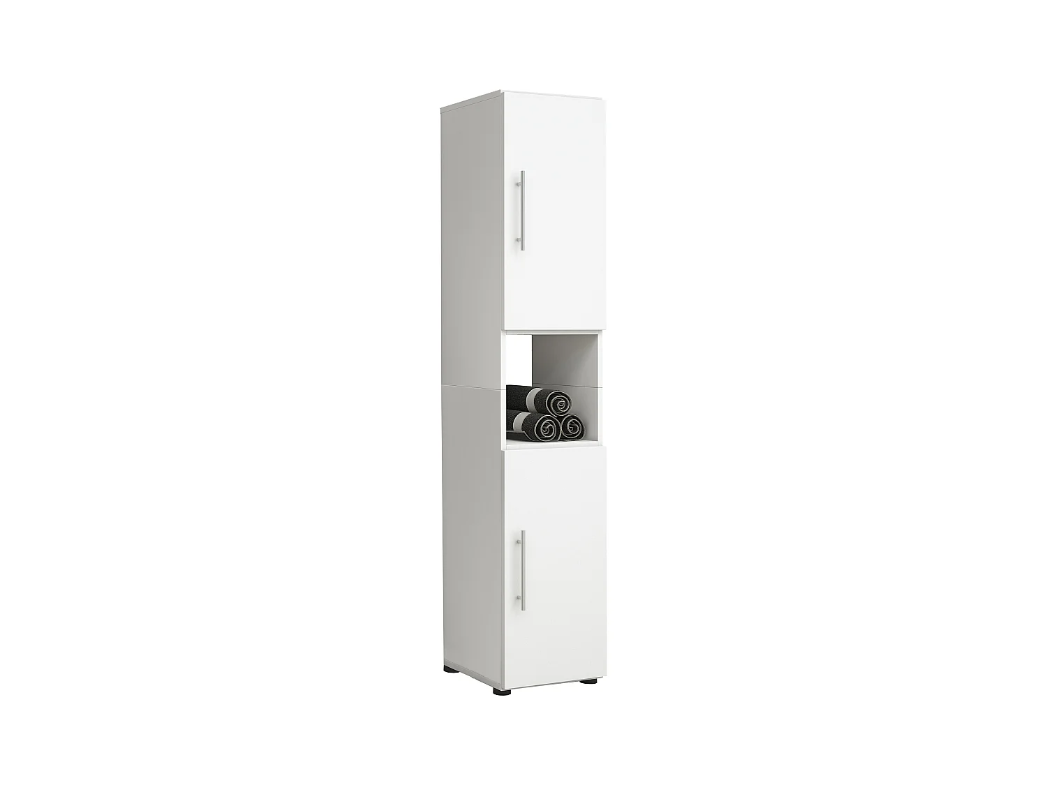 Holz Badmöbel Badschrank Hochschrank Flandu