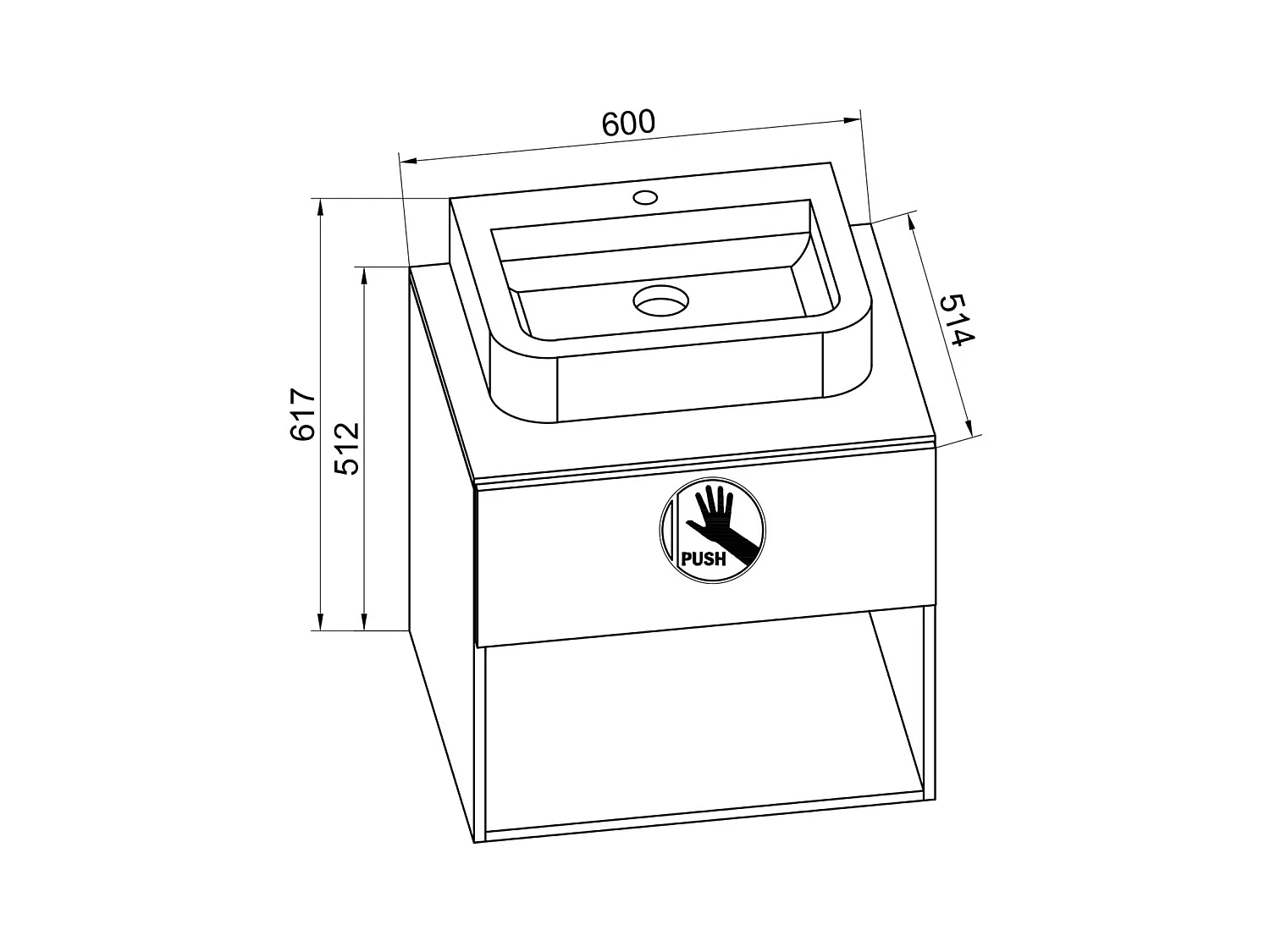 3-tlg. Waschplatz Waschtisch Lendas ll Spiegel