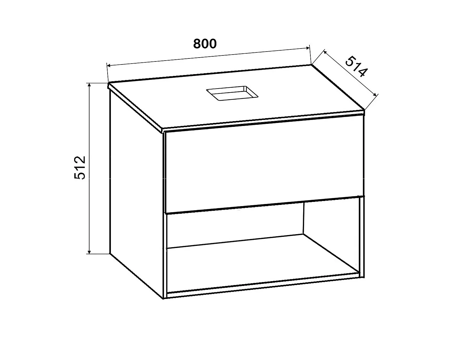 3-tlg. Waschplatz Waschtisch Lendas ll Spiegel