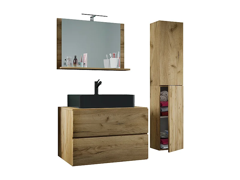 4 pz lavabo mobili da bagno Lendas 80 cm L