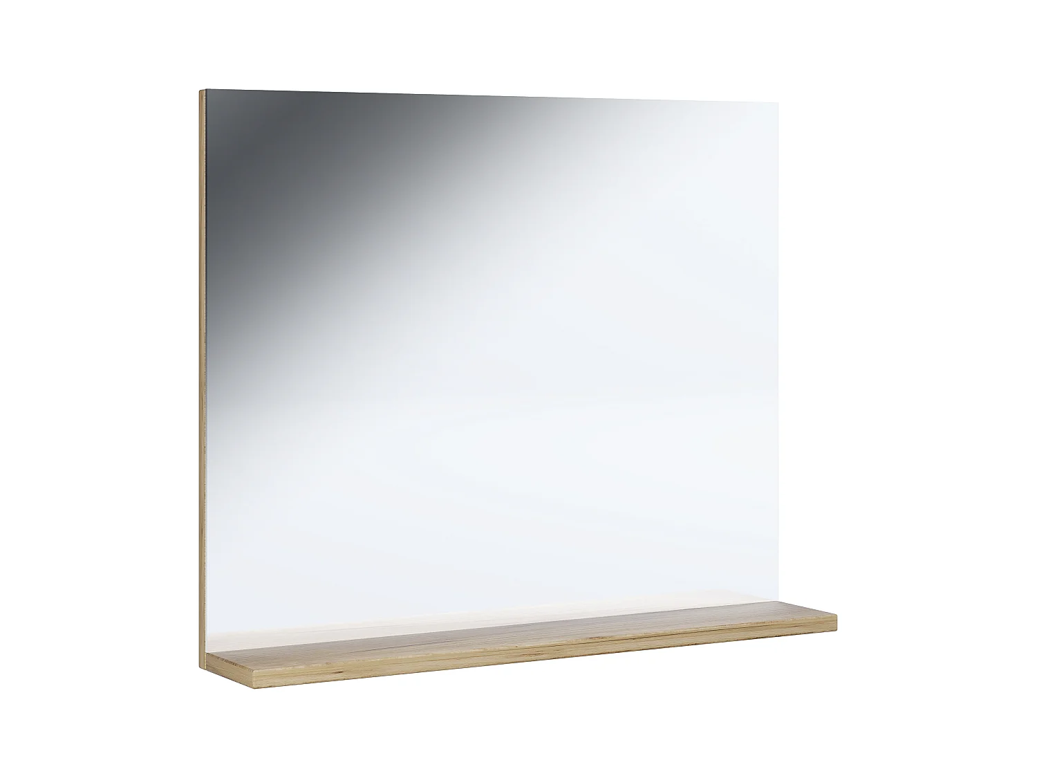 Bathroom furniture mirror Landos White / Honey oak 0