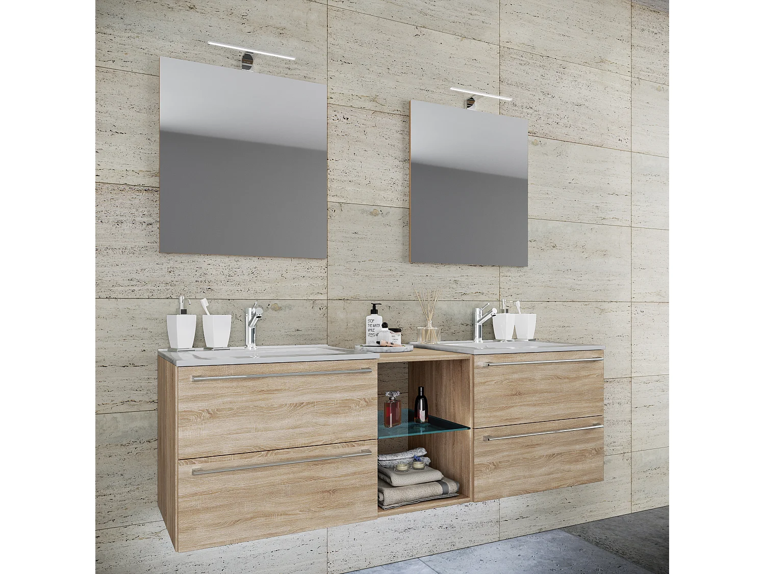 3-pièces lavabo Badinos XXL