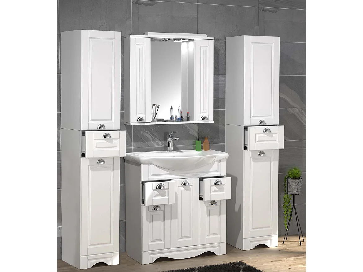 umywalka do mebli łazienkowych Casalo Biały W. 180 x S. 140 x G. 46 cm