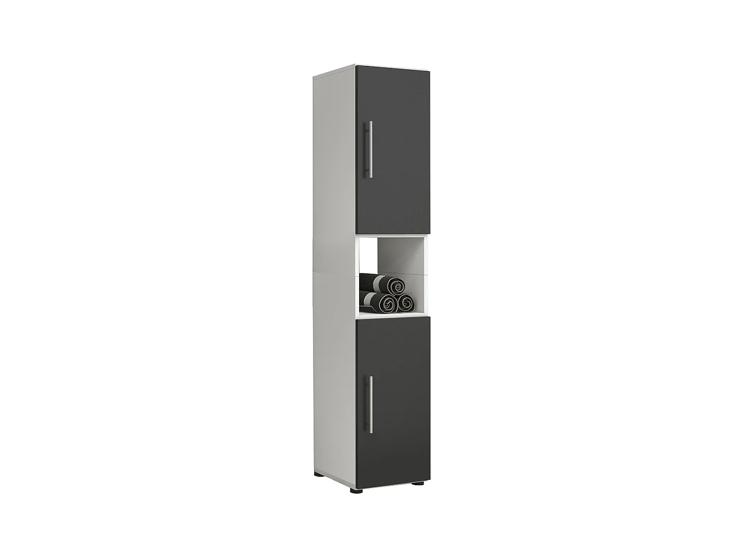 Holz Badmöbel Badschrank Hochschrank Flandu