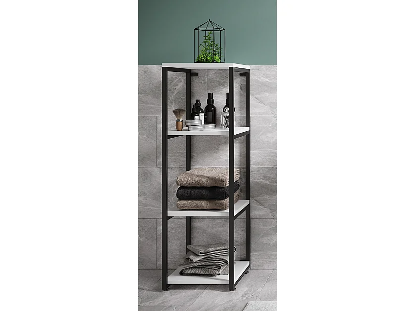 Meuble de salle de bains Hochschrank Bad Étagère Bitila L