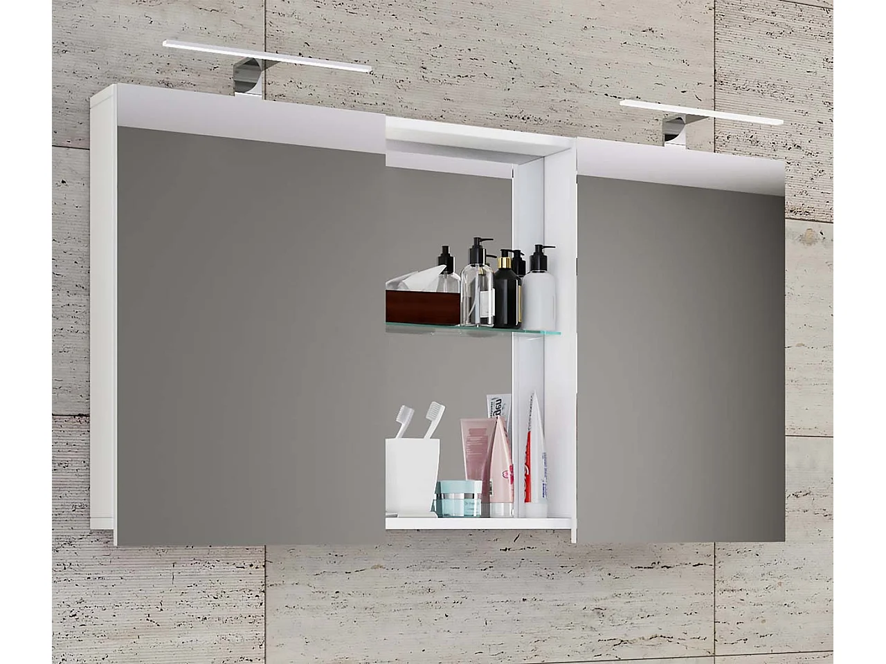 Spiegelkast spiegel Budasi met plank