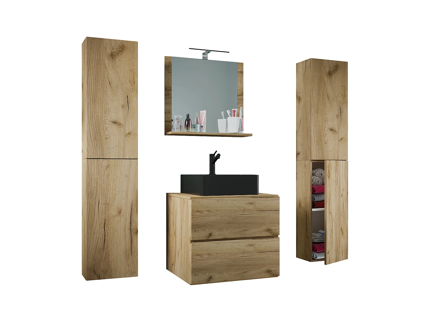 5 pcs. lavabo salle de bain 60 cmLendas XL