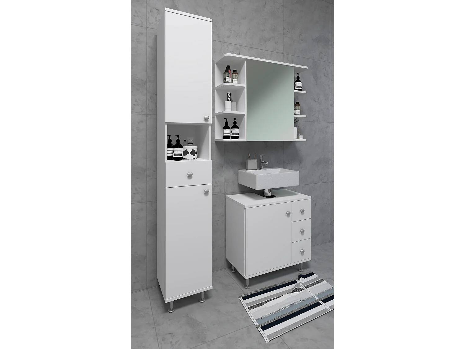 Badkamer meubels badkamer kast lade Nilosi