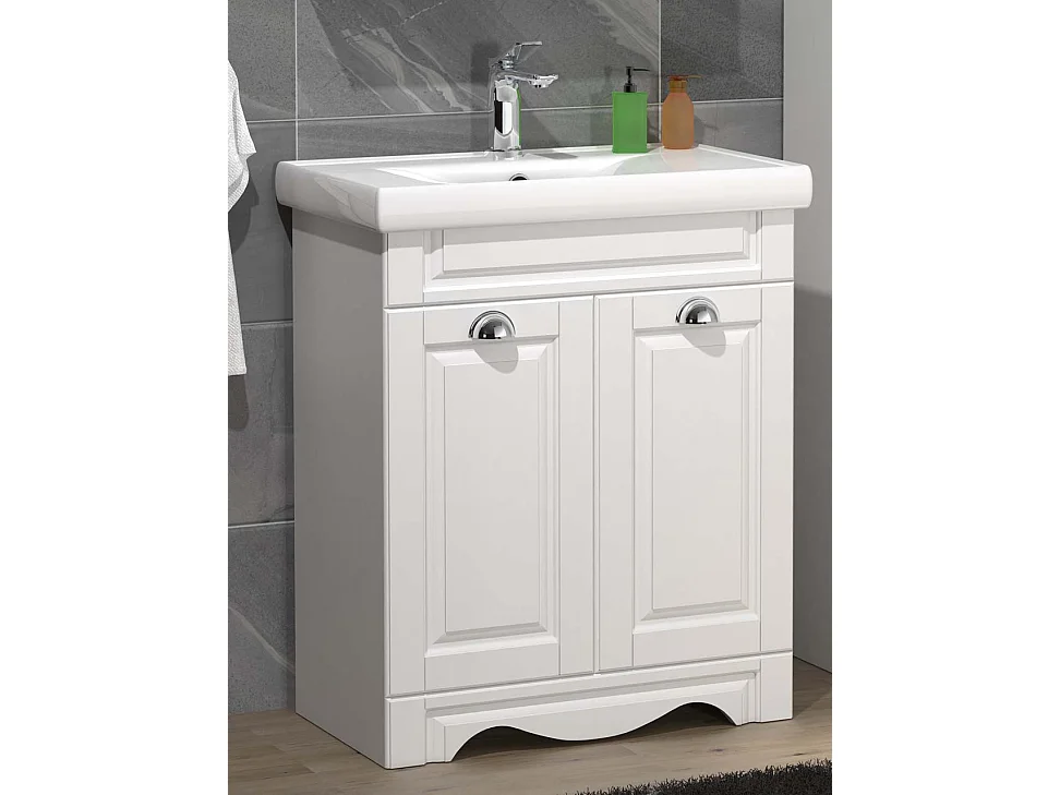Bathroom furniture washbasin Casalo White H. 81 x W. 61 x D. 46 cm
