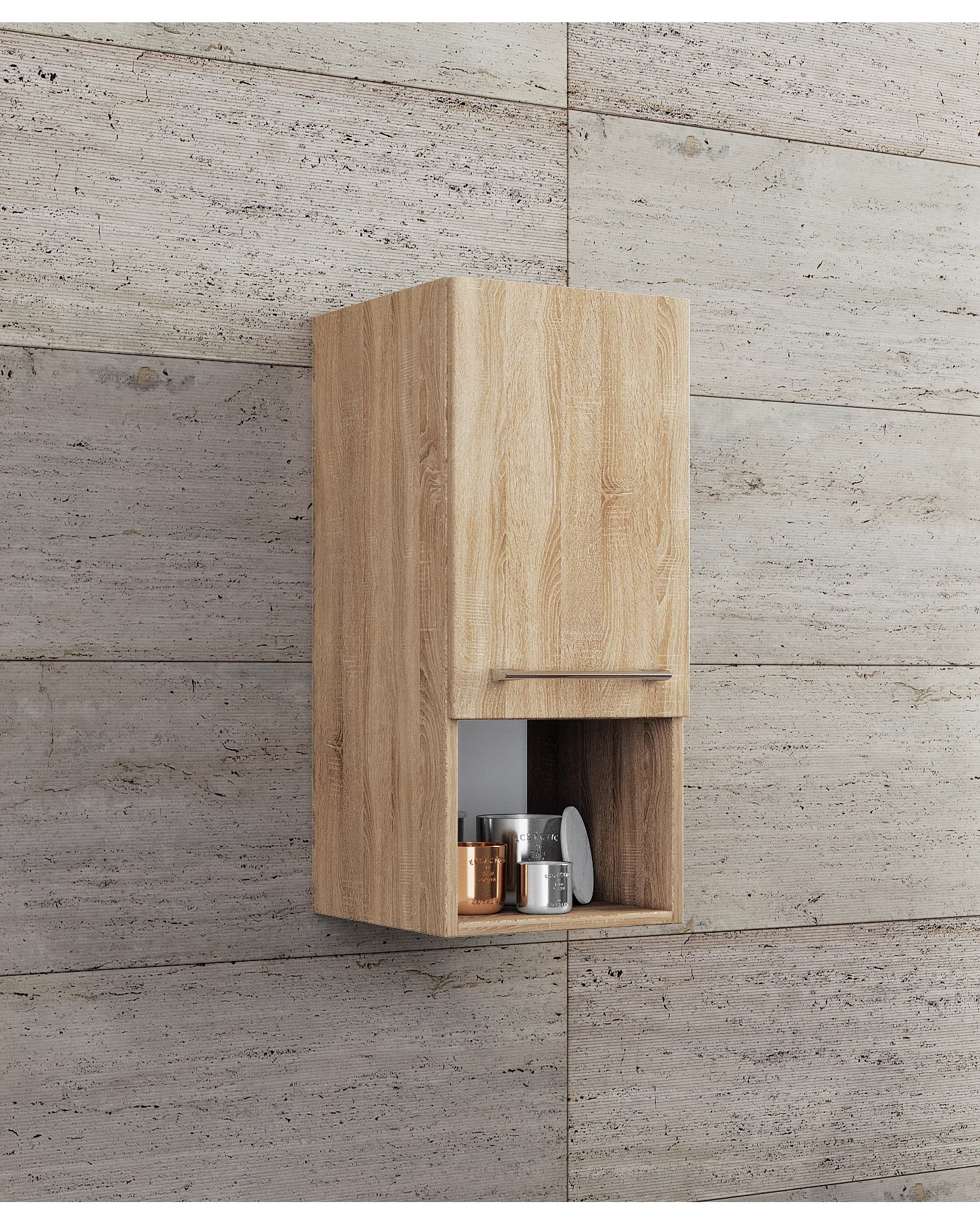 Holz Badmöbel Hängeschrank Badschrank Bad Badinos