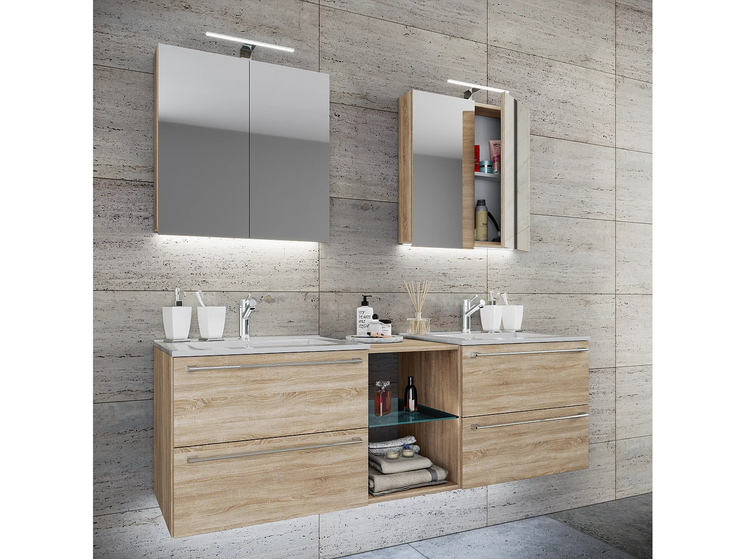 3-pièces lavabo Badinos XXL