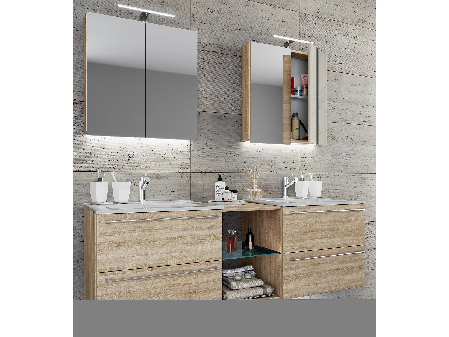 3-pièces lavabo Badinos XXL