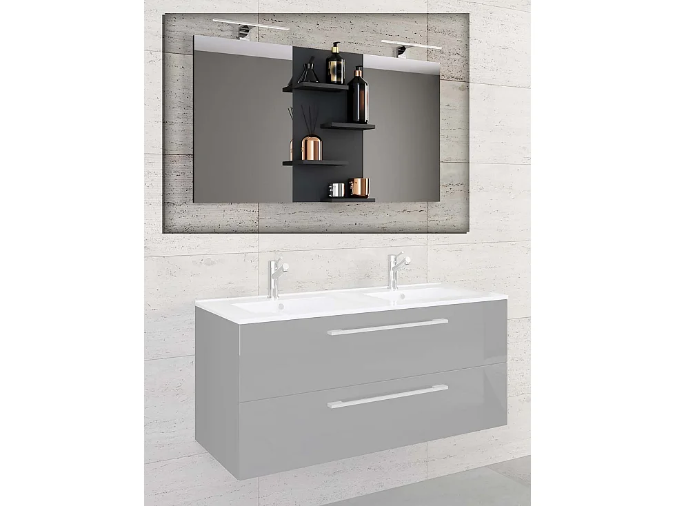 Bathroom furniture mirror Budasi Black 0
