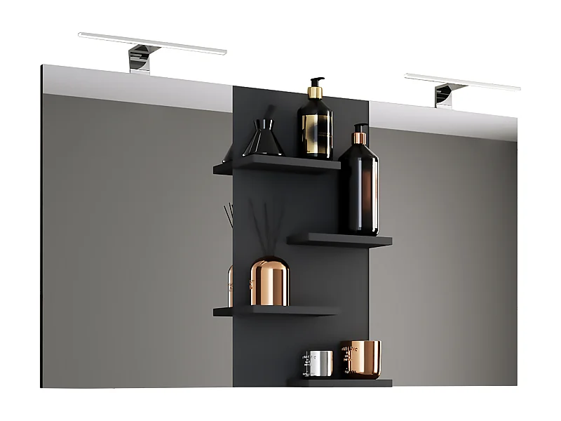 Bathroom furniture mirror Budasi Black 0