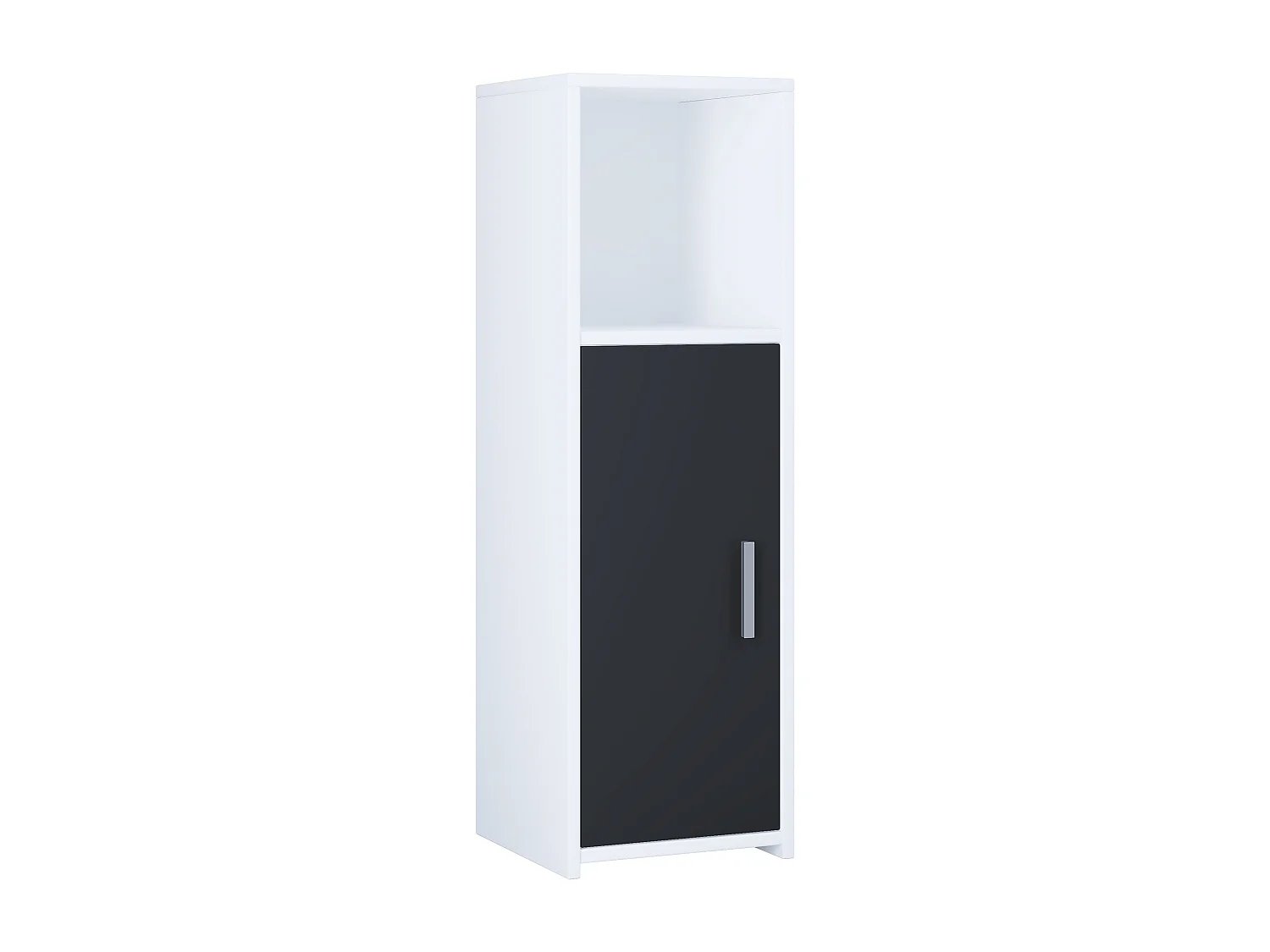 Bathroom furniture Midischrank Zalo White / Black H. 95 x W. 30 x D. 30 cm
