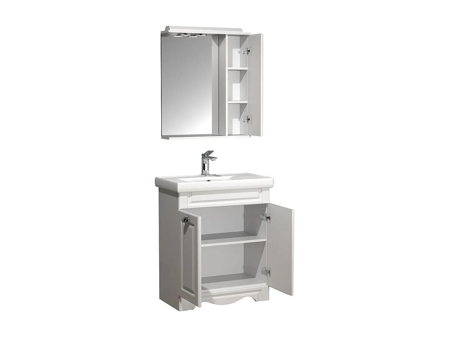 Bathroom furniture washbasin Casalo White H. 152 x W. 61 x D. 46 cm
