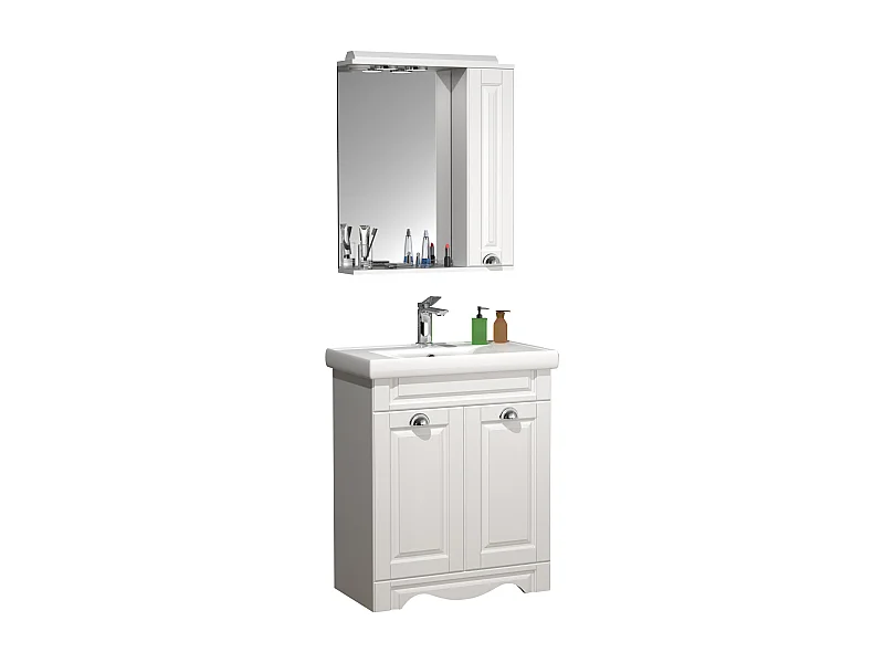 Bathroom furniture washbasin Casalo White H. 152 x W. 61 x D. 46 cm