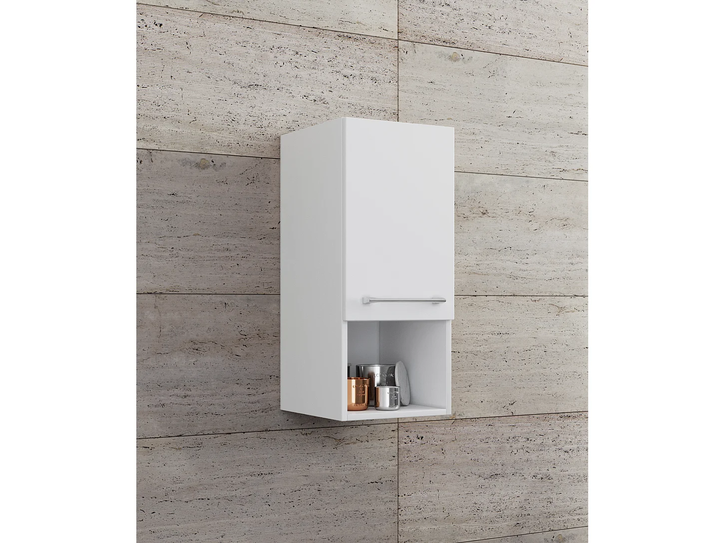 Bathroom furniture Midischrank Badinos White H. 76 x W. 33 x D. 37 cm