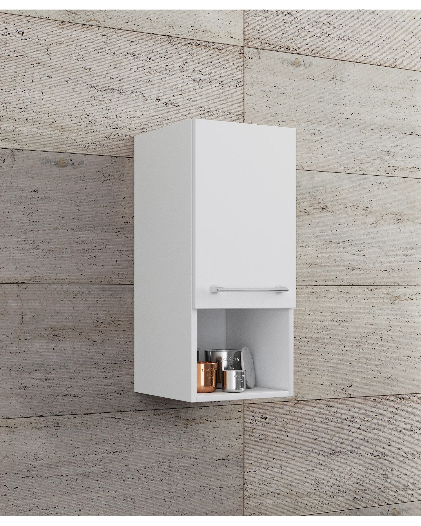 Muebles de baño Midischrank Badinos Blanco AL. 76 x AN. 33 x P. 37 cm