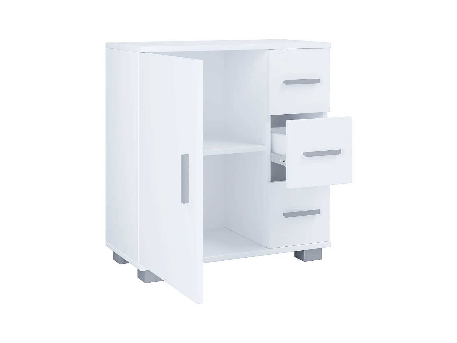 Bathroom furniture Midischrank Zalo White H. 65 x W. 60 x D. 30 cm