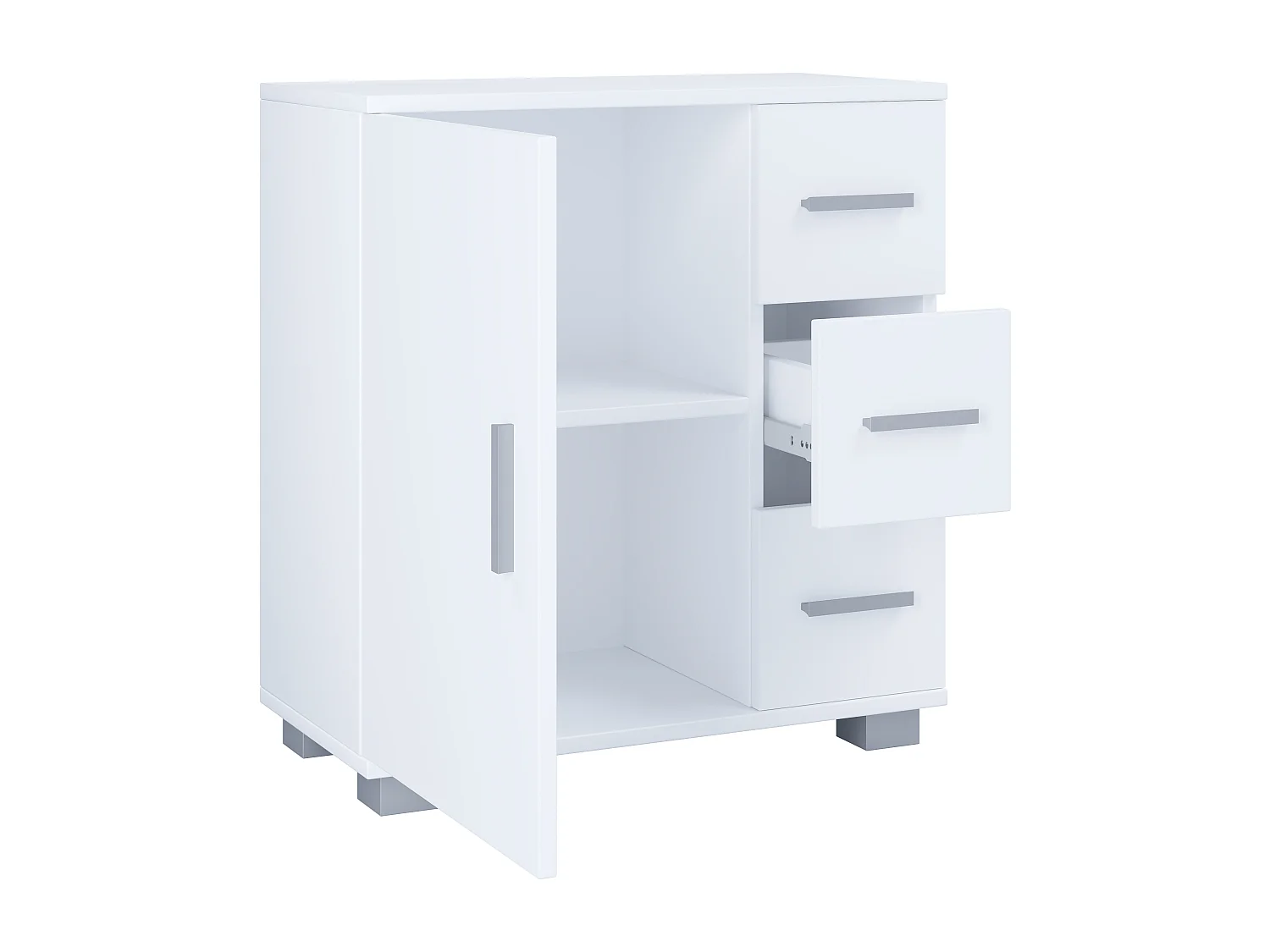 Bathroom furniture Midischrank Zalo White H. 65 x W. 60 x D. 30 cm
