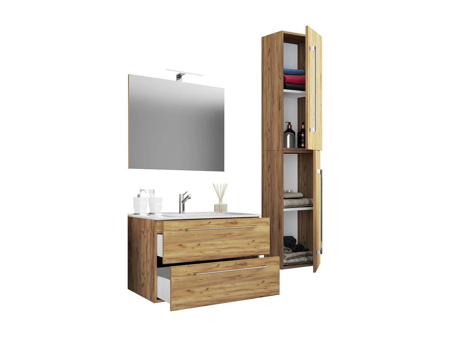 Gruppo lavabo 4 pezzi Lavabo Badinos SP